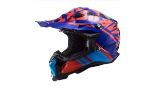 LS2 MX700 SUBVERTER GRAMMAX GLOSS RED BLUE XL