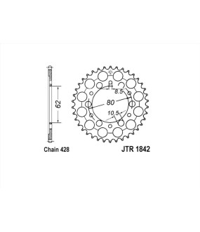 ΓΡΑΝΑΖΙ ΤΡΟΧΟΥ JT 428 45T
