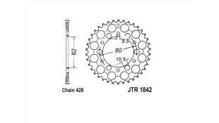 ΓΡΑΝΑΖΙ ΤΡΟΧΟΥ JT 428 45T