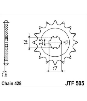 ΓΡΑΝΑΖΙ ΚΙΝΗΣΗΣ JT 428 14T