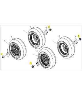 ΤΑΠΑ ΤΡΟΧΟΥ SYM QUADLANDER 600