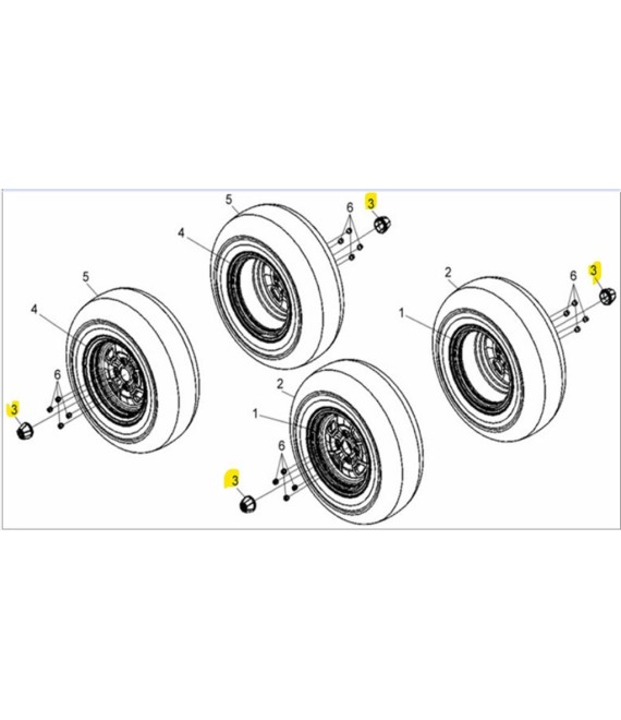 ΤΑΠΑ ΤΡΟΧΟΥ SYM QUADLANDER 600 ΑΝΤΑΛΛΑΚΤΙΚΑ ΤΑΠΑ ΤΡΟΧΟΥ SYM QUADLANDER 600