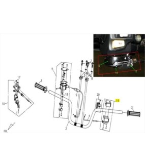 ΔΙΑΚΟΠΤΗΣ ΑΡΙΣΤΕΡΟΣ SYM QUADLANDER/QUADRAIDER ΗΛΕΚΤΡΙΚΑ