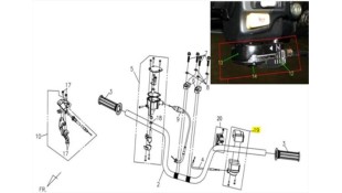 ΔΙΑΚΟΠΤΗΣ ΑΡΙΣΤΕΡΟΣ SYM QUADLANDER/QUADRAIDER ΗΛΕΚΤΡΙΚΑ