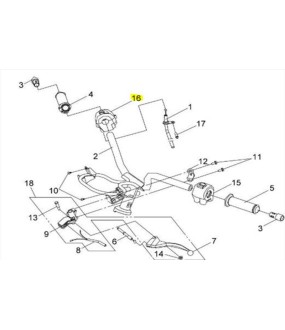 ΔΙΑΚΟΠΤΗΣ ΤΙΜΟΝΙΟΥ ΔΕΞΙΟΣ SYM JET SPORT X 50 ΗΛΕΚΤΡΙΚΑ