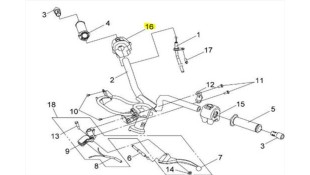 ΔΙΑΚΟΠΤΗΣ ΤΙΜΟΝΙΟΥ ΔΕΞΙΟΣ SYM JET SPORT X 50