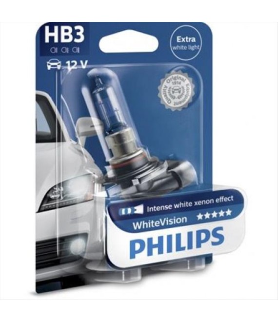 ΛΑΜΠΑ HB3 PHILIPS 12V60W WhiteVision ELECTRICAL PARTS ΛΑΜΠΑ HB3 PHILIPS 12V60W WhiteVision