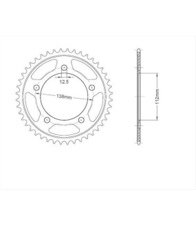 ΓΡΑΝΑΖΙ ΤΡΟΧΟΥ RK B5005 43T