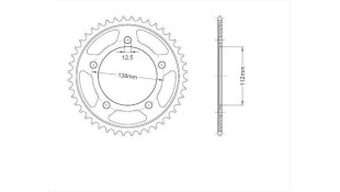 ΓΡΑΝΑΖΙ ΤΡΟΧΟΥ RK B5005 43T ΓΡΑΝΑΖΙ ΤΡΟΧΟΥ RK B5005 43T