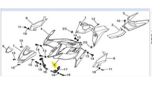 ΠΟΔΙΑ ΑΡΙΣΤΕΡΗ ΜΑΥΡΗ ΜΕ ΑΥΤΟΚΟΛΛΗΤΟ DAYTONA SPRINTER 125 ΑΝΤΑΛΛΑΚΤΙΚΑ