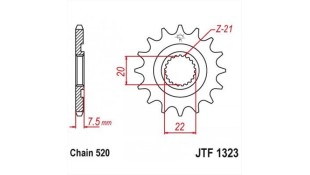 ΓΡΑΝΑΖΙ ΚΙΝΗΣΗΣ JT 520 12T