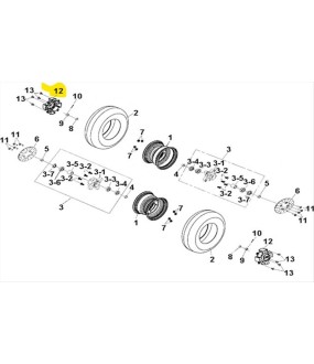 ΤΑΠΑ ΤΡΟΧΟΥ SYM QUADLANDER 250 ΑΝΤΑΛΛΑΚΤΙΚΑ