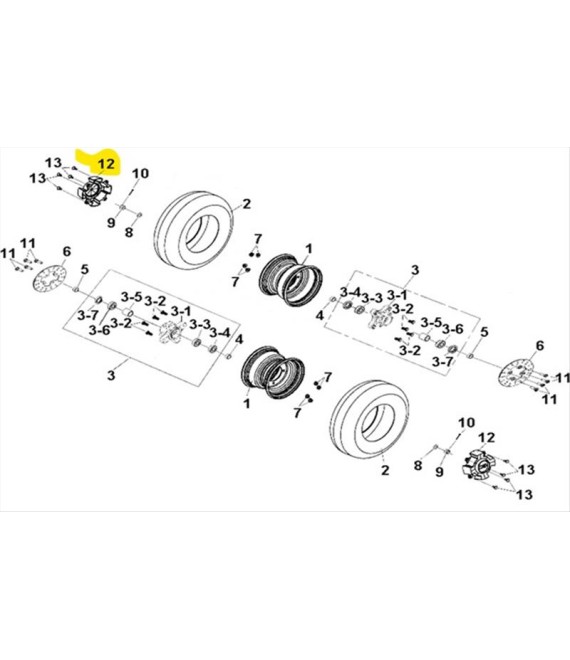 ΤΑΠΑ ΤΡΟΧΟΥ SYM QUADLANDER 250 ΑΝΤΑΛΛΑΚΤΙΚΑ ΤΑΠΑ ΤΡΟΧΟΥ SYM QUADLANDER 250