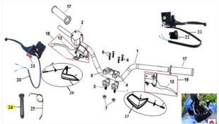 ΒΙΔΑ ΜΑΝΕΤΑΣ SYM QUADLANDER 200/250 ΑΝΤΑΛΛΑΚΤΙΚΑ