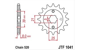ΓΡΑΝΑΖΙ ΚΙΝΗΣΗΣ JT 520 14T