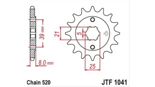 ΓΡΑΝΑΖΙ ΚΙΝΗΣΗΣ JT 520 14T ΑΝΤΑΛΛΑΚΤΙΚΑ