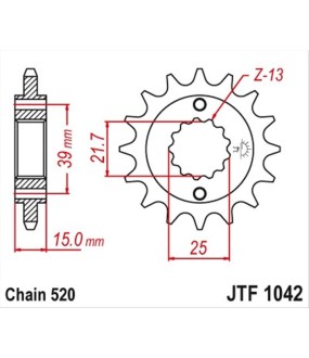 ΓΡΑΝΑΖΙ ΚΙΝΗΣΗΣ JT 520 14T