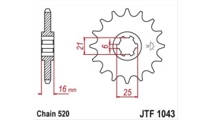 ΓΡΑΝΑΖΙ ΚΙΝΗΣΗΣ JT 520 14T