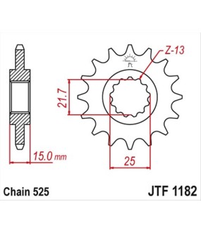 ΓΡΑΝΑΖΙ ΚΙΝΗΣΗΣ JT 525 14T