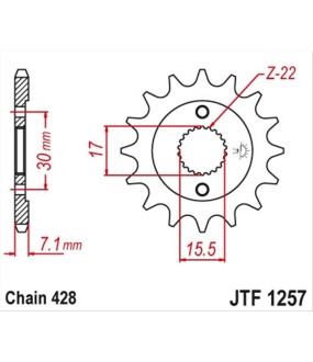 ΓΡΑΝΑΖΙ ΚΙΝΗΣΗΣ JT 428 14T ΑΝΤΑΛΛΑΚΤΙΚΑ