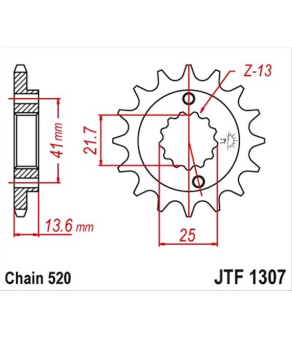 ΓΡΑΝΑΖΙ ΚΙΝΗΣΗΣ JT 520 14T ΑΝΤΑΛΛΑΚΤΙΚΑ ΓΡΑΝΑΖΙ ΚΙΝΗΣΗΣ JT 520 14T