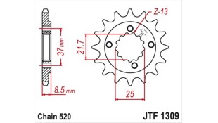 ΓΡΑΝΑΖΙ ΚΙΝΗΣΗΣ JT 520 13T ΑΝΤΑΛΛΑΚΤΙΚΑ