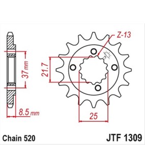 ΓΡΑΝΑΖΙ ΚΙΝΗΣΗΣ JT 520 13T