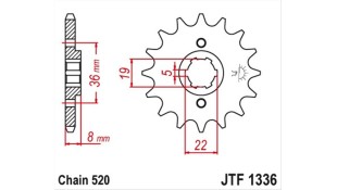 ΓΡΑΝΑΖΙ ΚΙΝΗΣΗΣ JT 520 13T