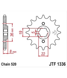 ΓΡΑΝΑΖΙ ΚΙΝΗΣΗΣ JT 520 13T