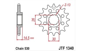 ΓΡΑΝΑΖΙ ΚΙΝΗΣΗΣ JT 530 18T