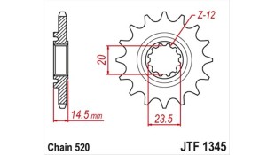 ΓΡΑΝΑΖΙ ΚΙΝΗΣΗΣ JT 520 13T ΑΝΤΑΛΛΑΚΤΙΚΑ