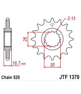 ΓΡΑΝΑΖΙ ΚΙΝΗΣΗΣ JT 525 14T