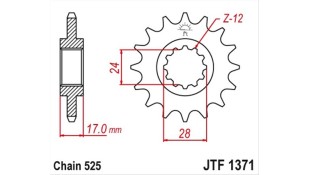 ΓΡΑΝΑΖΙ ΚΙΝΗΣΗΣ JT 525 14T