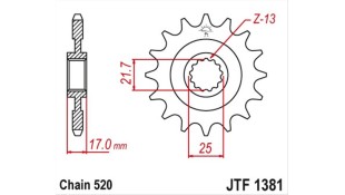 ΓΡΑΝΑΖΙ ΚΙΝΗΣΗΣ JT 520 15T ΑΝΤΑΛΛΑΚΤΙΚΑ