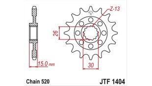 ΓΡΑΝΑΖΙ ΚΙΝΗΣΗΣ JT 520 15T ΑΝΤΑΛΛΑΚΤΙΚΑ