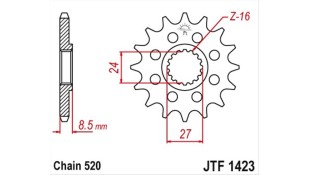 ΓΡΑΝΑΖΙ ΚΙΝΗΣΗΣ JT 520 16T ΓΡΑΝΑΖΙ ΚΙΝΗΣΗΣ JT 520 16T