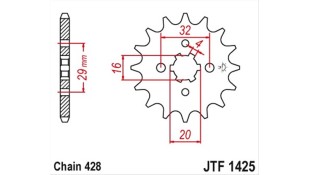 ΓΡΑΝΑΖΙ ΚΙΝΗΣΗΣ JT 428 13T ΑΝΤΑΛΛΑΚΤΙΚΑ