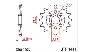 ΓΡΑΝΑΖΙ ΚΙΝΗΣΗΣ JT 520 13T ΑΝΤΑΛΛΑΚΤΙΚΑ