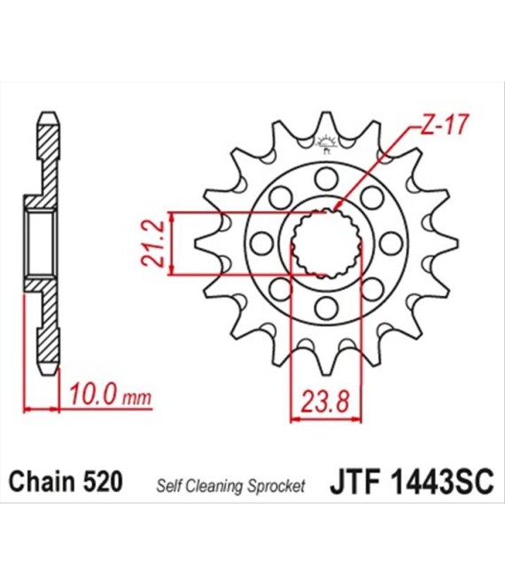 ΓΡΑΝΑΖΙ ΚΙΝΗΣΗΣ JT 520 13T SPARE PARTS ΓΡΑΝΑΖΙ ΚΙΝΗΣΗΣ JT 520 13T