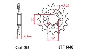 ΓΡΑΝΑΖΙ ΚΙΝΗΣΗΣ JT 520 13T ΑΝΤΑΛΛΑΚΤΙΚΑ