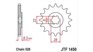 ΓΡΑΝΑΖΙ ΚΙΝΗΣΗΣ JT 520 13T ΑΝΤΑΛΛΑΚΤΙΚΑ