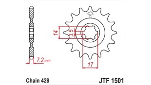 ΓΡΑΝΑΖΙ ΚΙΝΗΣΗΣ JT 428 14T ΑΝΤΑΛΛΑΚΤΙΚΑ