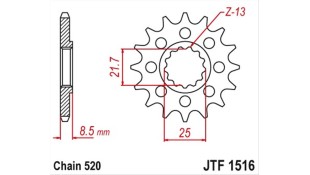 ΓΡΑΝΑΖΙ ΚΙΝΗΣΗΣ JT 520 14T
