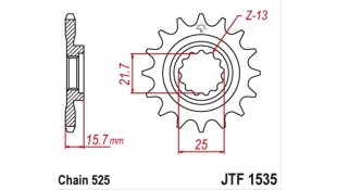 ΓΡΑΝΑΖΙ ΚΙΝΗΣΗΣ JT 525 15T