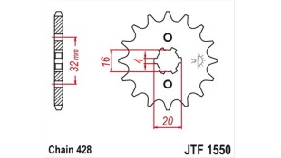 ΓΡΑΝΑΖΙ ΚΙΝΗΣΗΣ JT 428 13T ΑΝΤΑΛΛΑΚΤΙΚΑ