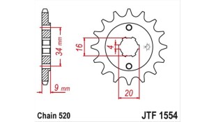 ΓΡΑΝΑΖΙ ΚΙΝΗΣΗΣ JT 520 12T ΑΝΤΑΛΛΑΚΤΙΚΑ