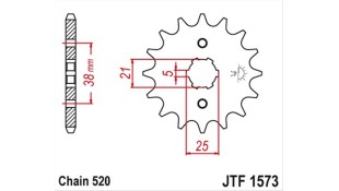 ΓΡΑΝΑΖΙ ΚΙΝΗΣΗΣ JT 520 13T ΑΝΤΑΛΛΑΚΤΙΚΑ