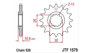 ΓΡΑΝΑΖΙ ΚΙΝΗΣΗΣ JT 520 15T ΑΝΤΑΛΛΑΚΤΙΚΑ