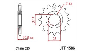 ΓΡΑΝΑΖΙ ΚΙΝΗΣΗΣ JT 525 16T ΑΝΤΑΛΛΑΚΤΙΚΑ