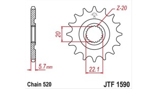 ΓΡΑΝΑΖΙ ΚΙΝΗΣΗΣ JT 520 12T ΑΝΤΑΛΛΑΚΤΙΚΑ